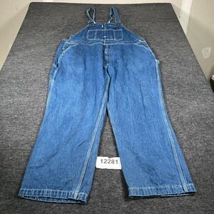 Diamondback Bib Carpenter Overalls Mens 2XL Tall Blue Denim Cotton Workwear